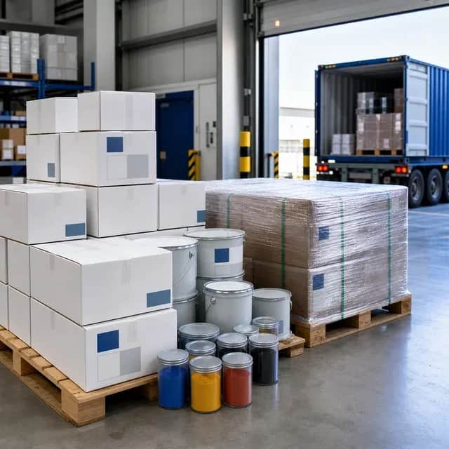 Powder coating packaging and export logistics for industrial customers