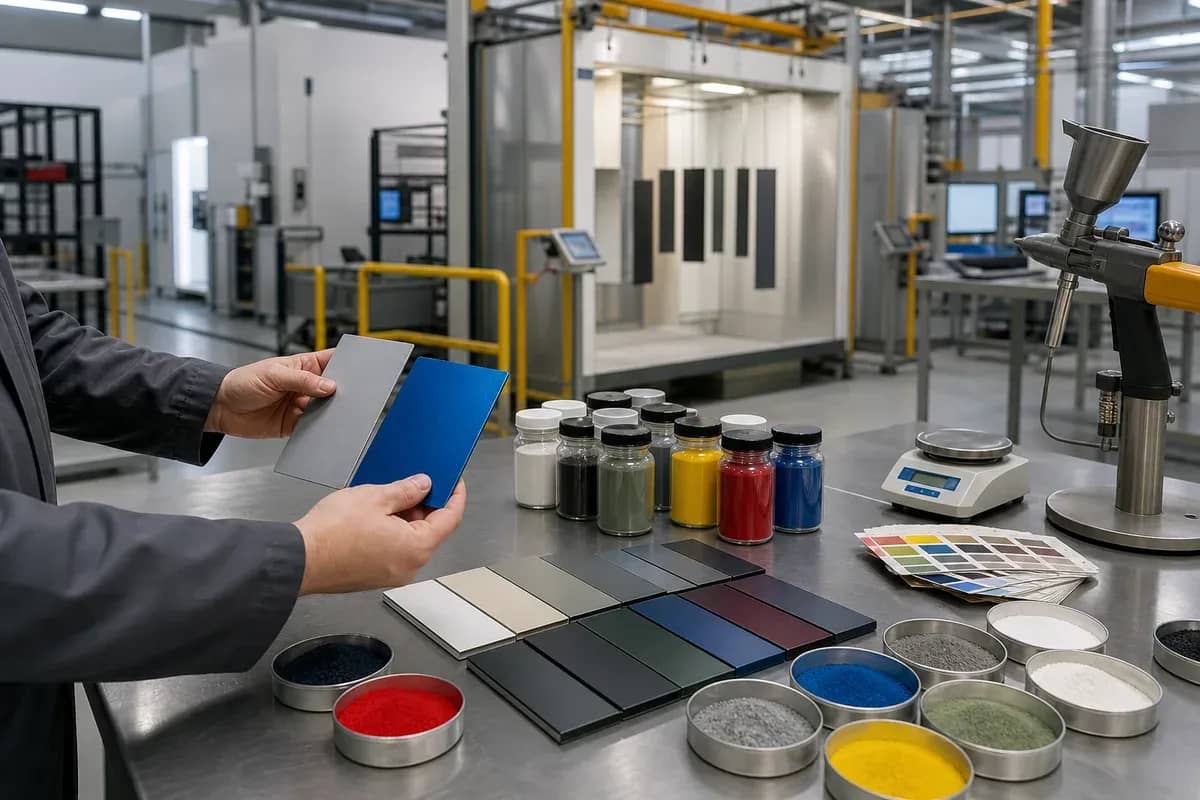 DAMEI powder coating color matching and technical service laboratory