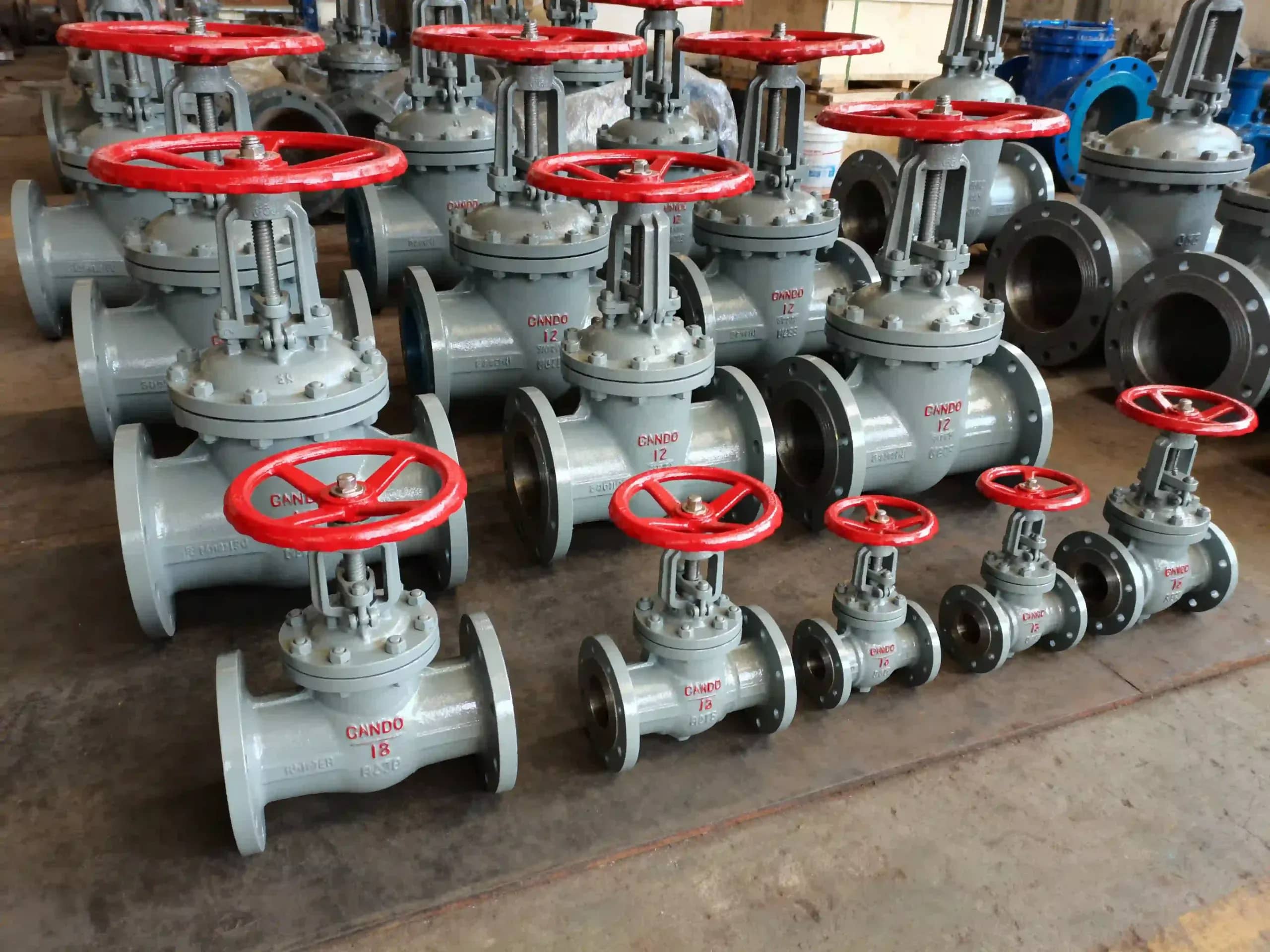 Industrial valves and pipes with heavy-duty powder coating for corrosion protection